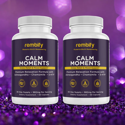 Calm Moments Bundle - 2x Stress Relief & Mood Support - Rembify