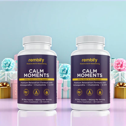 Calm Moments Bundle - 2x Stress Relief & Mood Support - Rembify