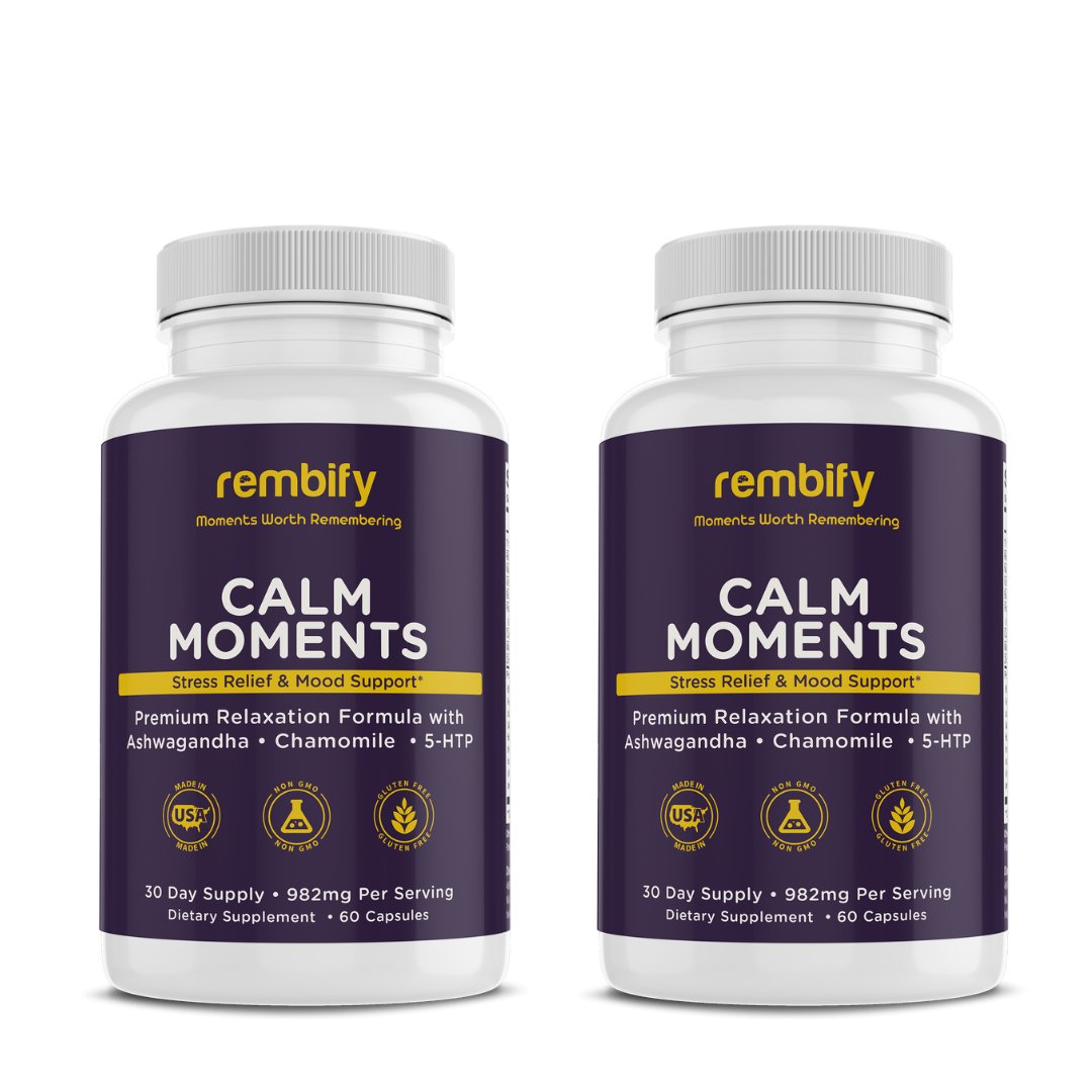 Calm Moments Bundle - 2x Stress Relief & Mood Support - Rembify